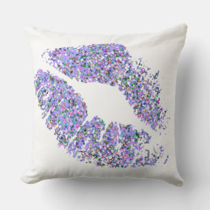 Multicolor Grit Glitter Lips #12 Cushion