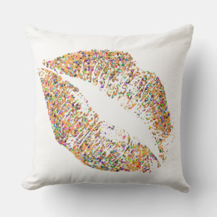 Multicolor Grit Glitter Lips #15 Cushion