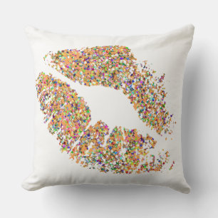 Multicolor Grit Glitter Lips #16 Cushion