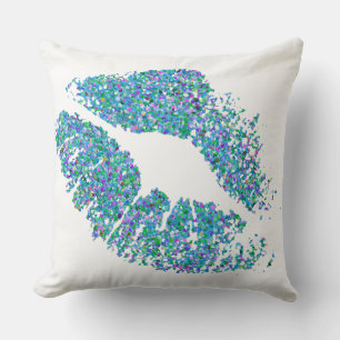 Multicolor Grit Glitter Lips #4 Cushion