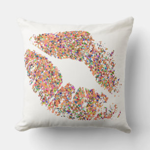 Multicolor Grit Glitter Lips #9 Cushion