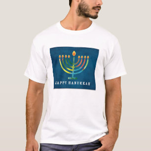 Multicolor Happy Hanukkah T-Shirt