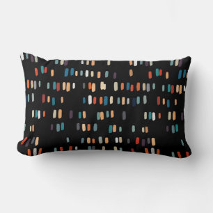 Multicolor Irregular Rectangles Lumbar Cushion