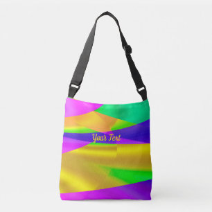 MultiColor Joy Abstract Geometric Design Crossbody Bag