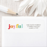 Multicolor "Joyful" Christmas