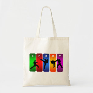 Multicolor Karate Emblem Tote Bag