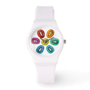 Multicolor Kiwi Pattern Watch
