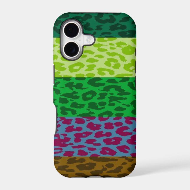 Multicolor Leopard Print Skin Stripe Pattern 6 (Back)