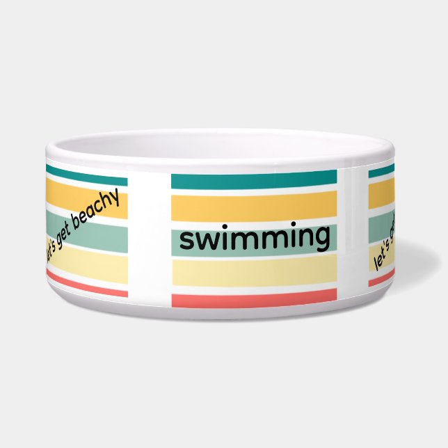 Multicolor let's get beachy swim tan fish Trinket  (Left)