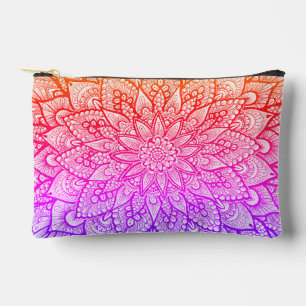 Multicolor Mandala Design Original Art Accessory Pouch