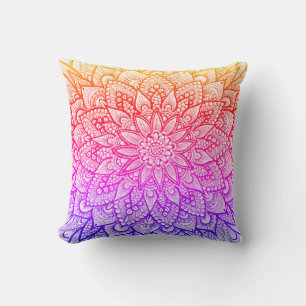 Multicolor Mandala Design Original Art Cushion