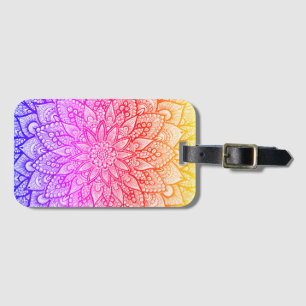 Multicolor Mandala Design Original Art  Luggage Tag
