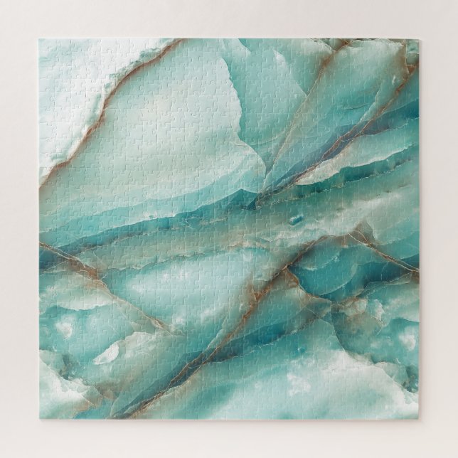 Multicolor Marble: Onyx Glass Effect. Jigsaw Puzzle (Vertical)