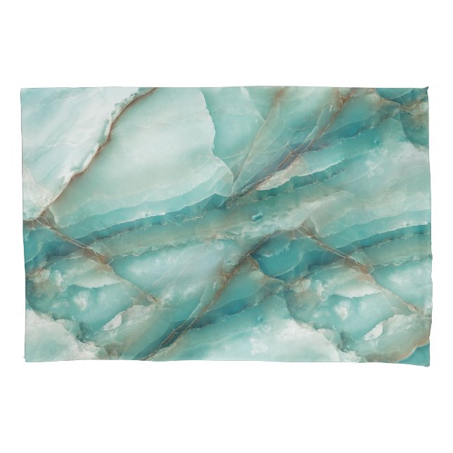 Multicolor Marble: Onyx Glass Effect. Pillowcase (Front)