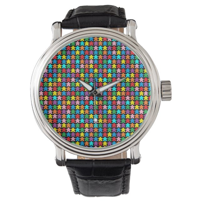 Multicolor Meeples Watch (Front)