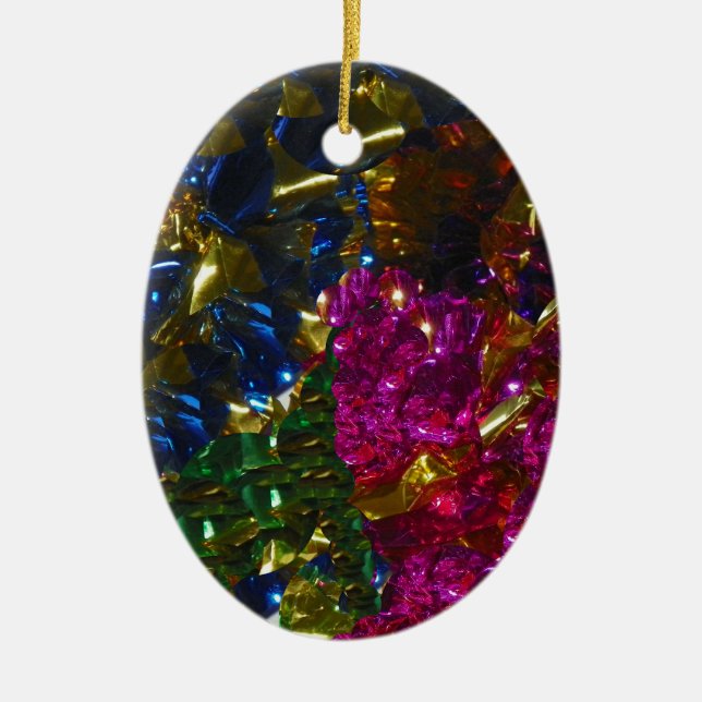 Multicolor Mix Oval Ornament (Front)