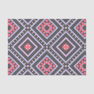 Multicolor Mosaic Boho Ethnic Geometric Pattern Tissue Paper