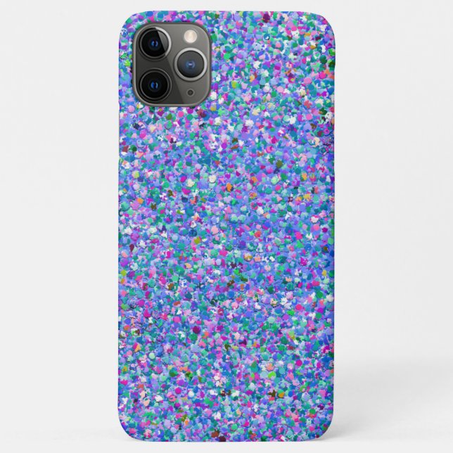 Multicolor Mosaic Modern Grit Glitter Case-Mate iPhone Case (Back)