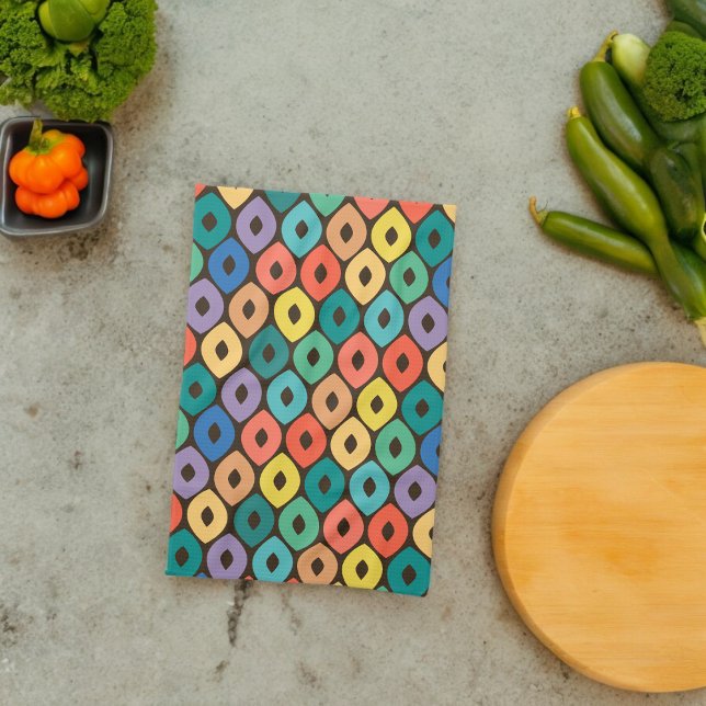 Multicolor Ogee Pattern Tea Towel (Kitchen Towel)