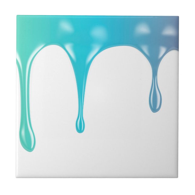 Multicolor paint ceramic tile (Front)