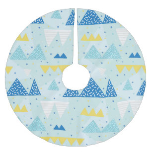 Multicolor Party: Fun Seamless Pattern. Brushed Polyester Tree Skirt