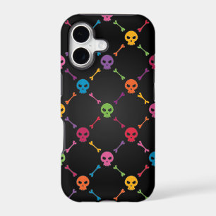 Multicolor pattern with skulls