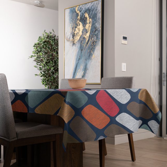 Multicolor Pebbles Tablecloth (pebbles tablecloth)