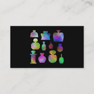 Multicolor Perfume Bottles. Business Card