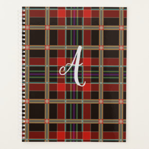 Multicolor Plaid (Tartan) Monogram, Name Custom Planner