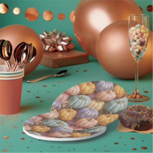 Multicolor Pumpkin PatternThrow, Paper & Party Plate