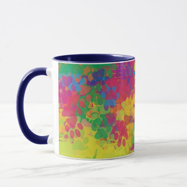 Multicolor puppy paw mug (Left)