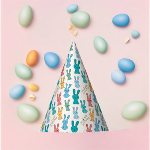 Multicolor Rabbit Cartoon Party Hat
