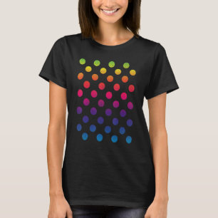 Multicolor Rainbow Polka Dot International Dot Day T-Shirt