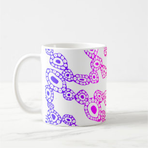 Multicolor Random Abstract Circle Blob Shapes Coffee Mug