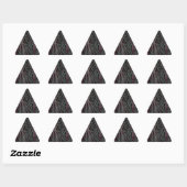 Multicolor Reeds in Pink and Green Triangle Sticker (Sheet)
