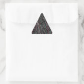 Multicolor Reeds in Pink and Green Triangle Sticker (Bag)