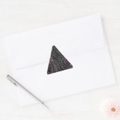 Multicolor Reeds in Pink and Green Triangle Sticker (Envelope)