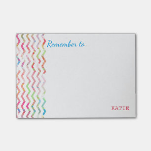 Multicolor reminder notes
