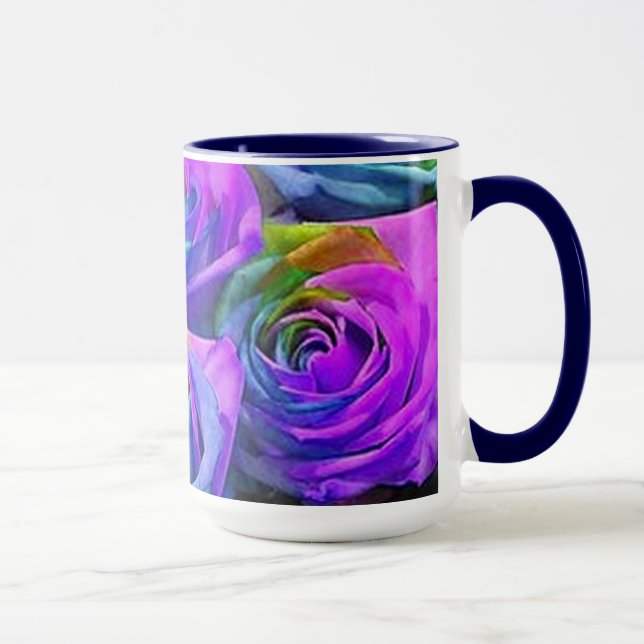 Multicolor Roses Mug (Right)