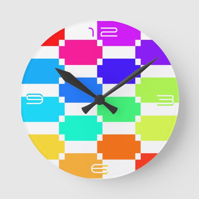 MultiColor Round Clock (Front)