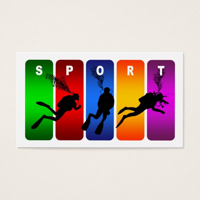 Multicolor Scuba Diving Emblem (Front)