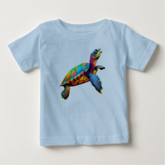 Multicolor Sea Turtle Baby T-Shirt