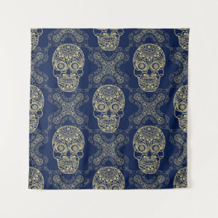 Multicolor seamless pattern. Boho style decorated Tapestry