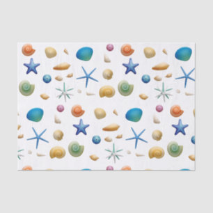 Multicolor Seashells Tissue Paper
