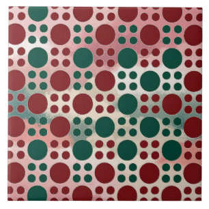 Multicolor shade Polka dot Ceramic Tile