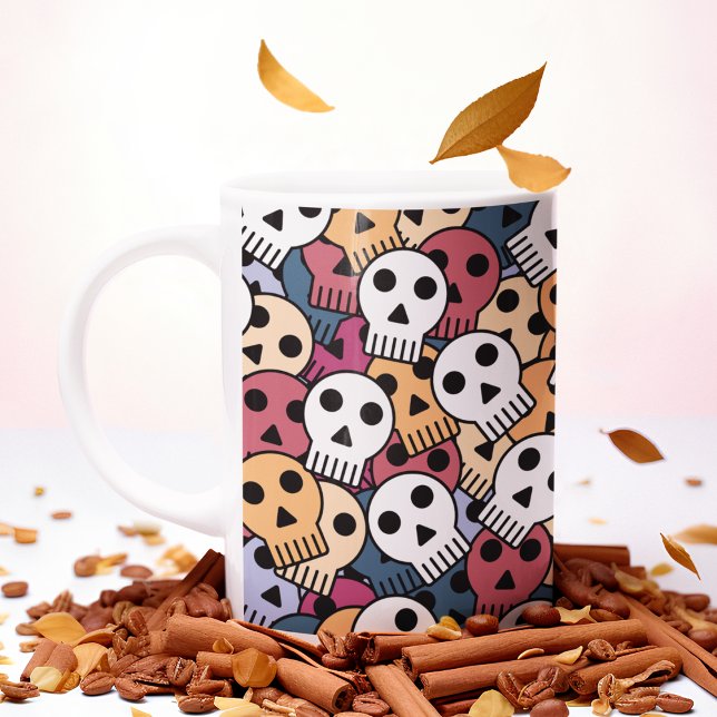 Multicolor Skulls Pattern Coffee Mug (Mugs and cups)