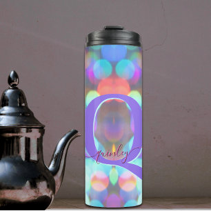 Multicolor Sparkle Thermal Tumbler