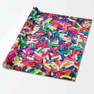 Multicolor sprinkles wrapping paper