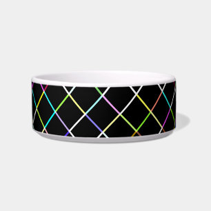 Multicolor Square Lined Pattern Bowl