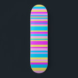 Multicolor Stripe 2 Skateboard<br><div class="desc">A cool multi-colour vector design.</div>
